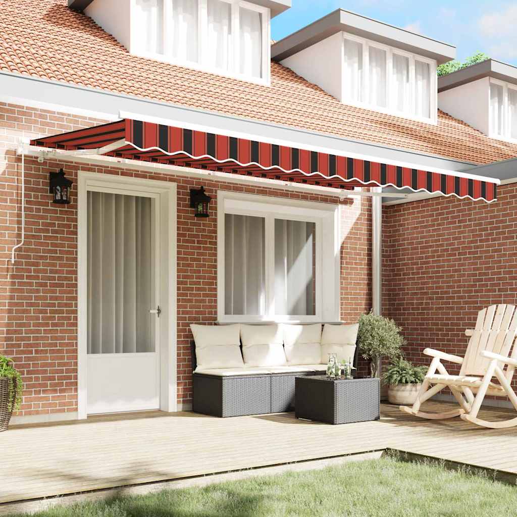 Skrovita tenda Narančasta 350 x 200 cm tkanina