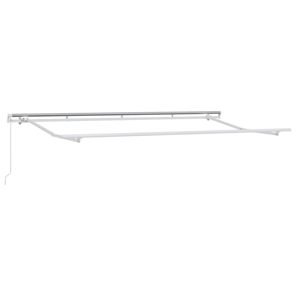 Skrovita tenda Svijetlo siva 400 x 200 cm tkanina