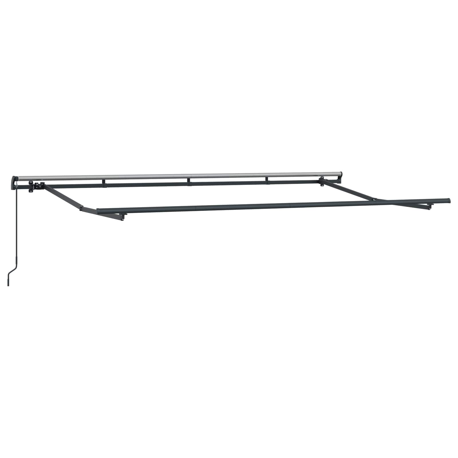 Skrovita tenda Svijetlo siva 400 x 200 cm tkanina