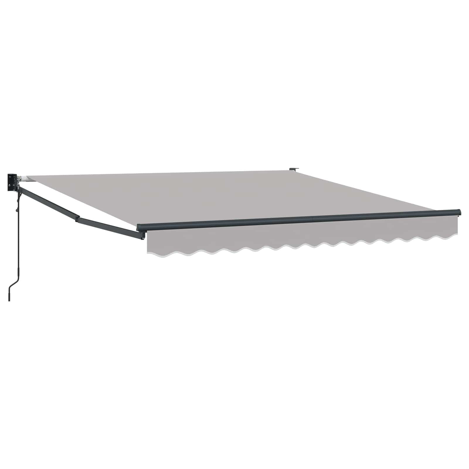 Nadstrešnica Svjetlosiva 300 x 250 x 165 cm Poliester i metal