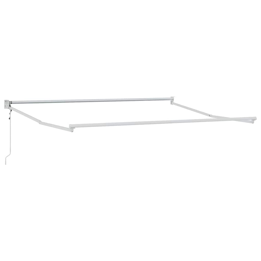 Nadstrešnica Bijela 350 x 250 cm Poliester i metal