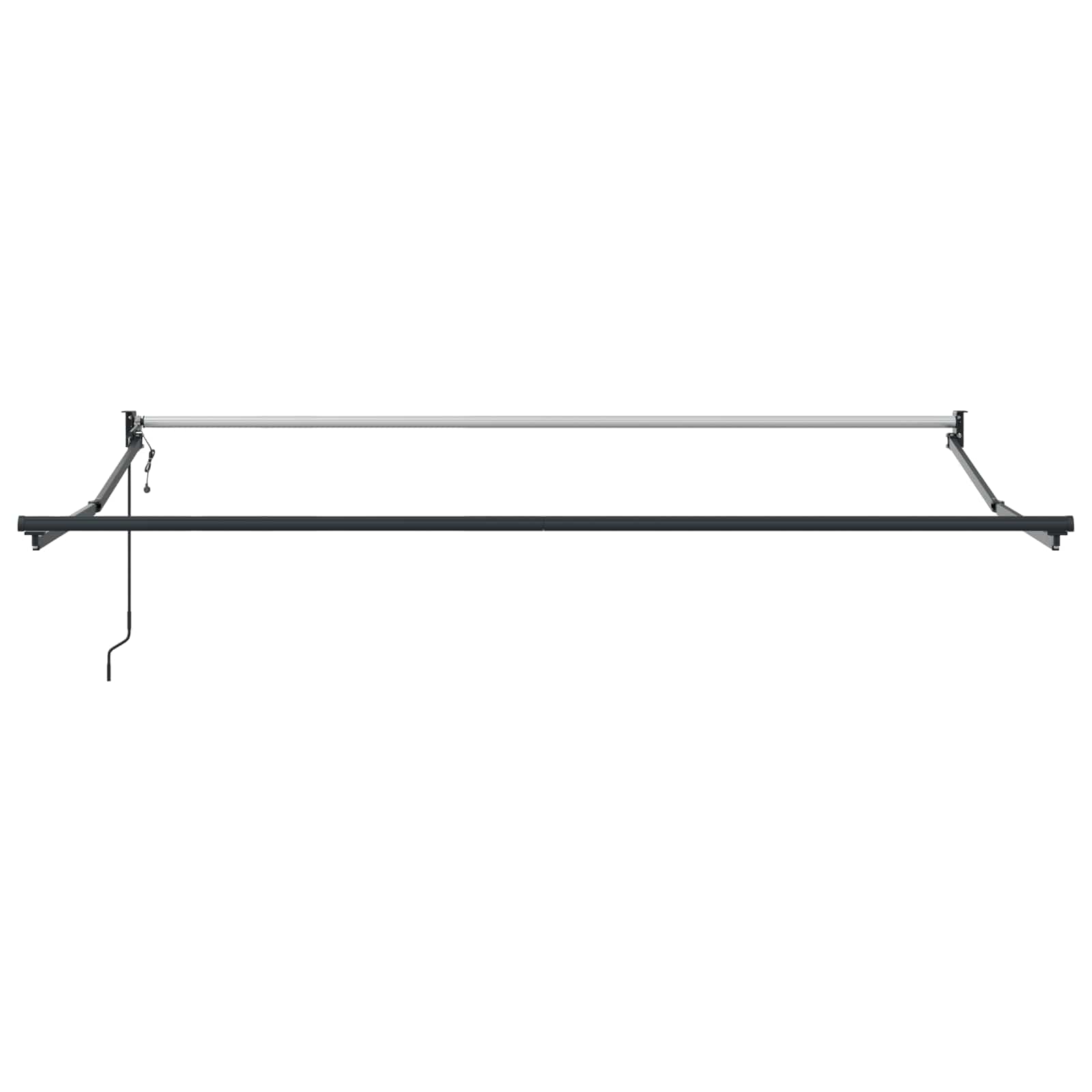 Nadstrešnica Svjetlosiva 350 x 250 cm Poliester i metal