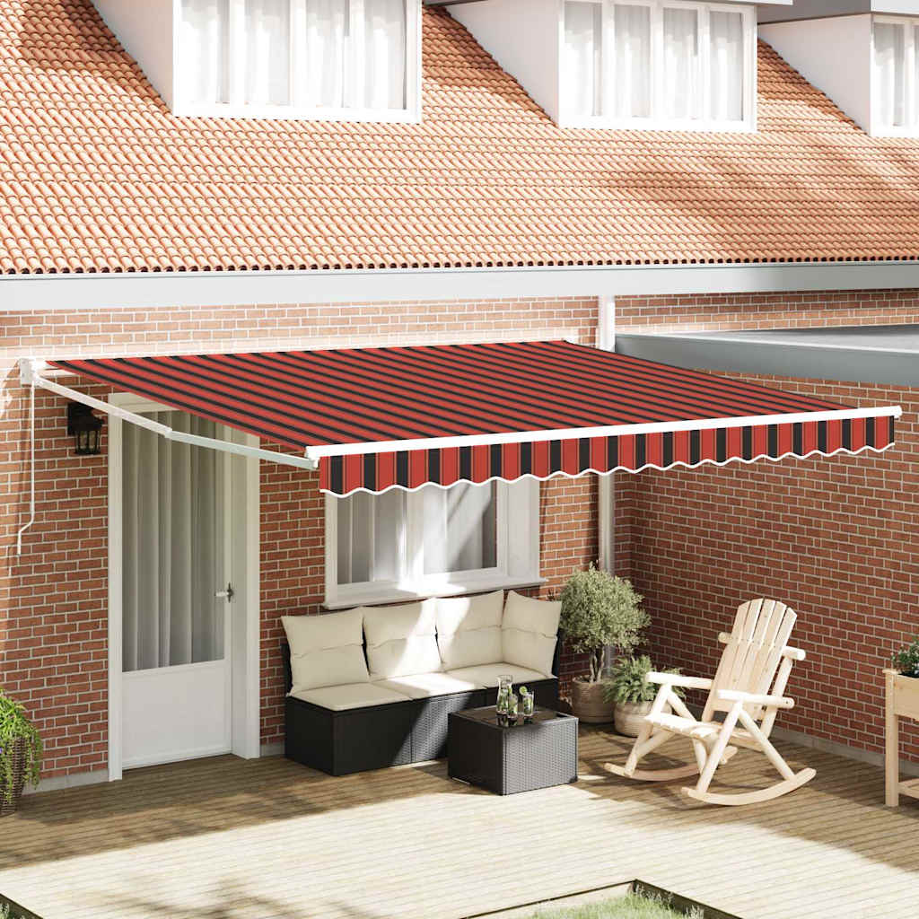 Povlačivi tende Narančasta i smeđa 400 × 300 cm
