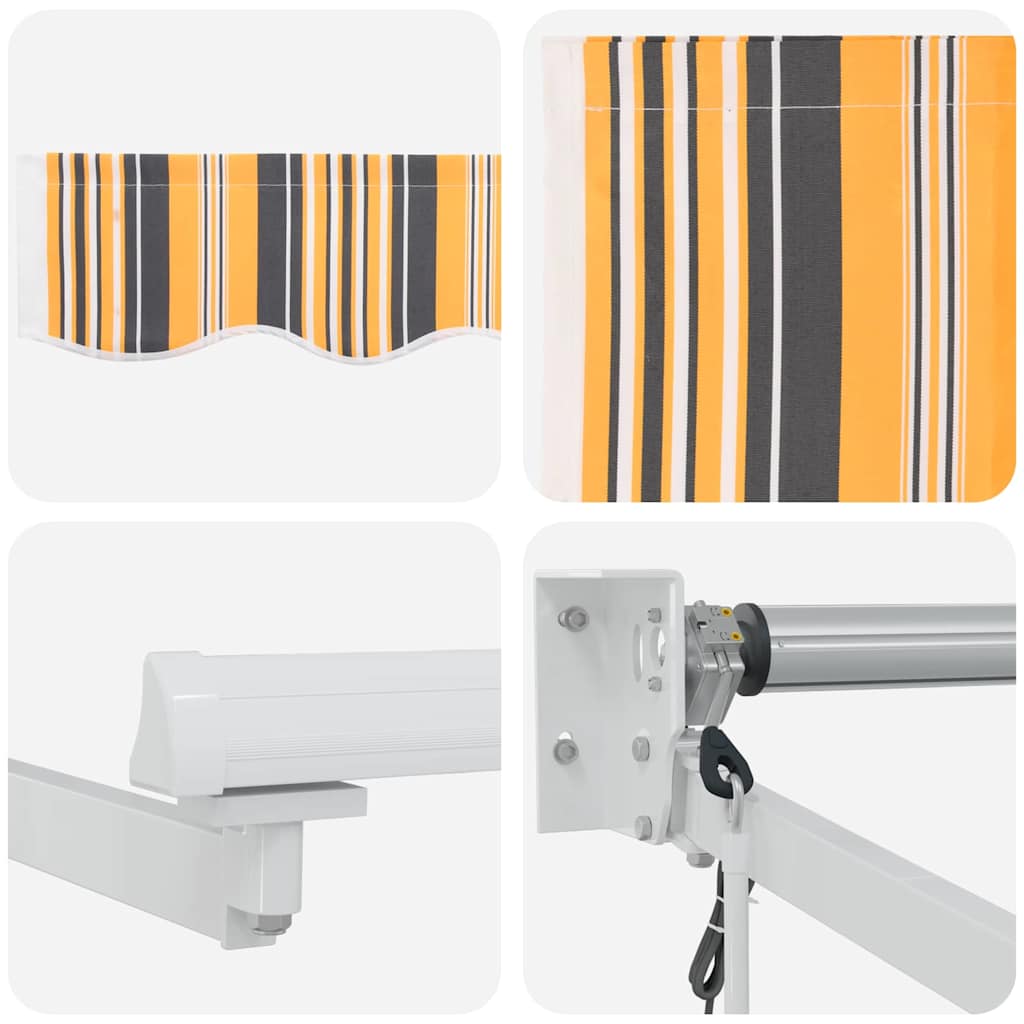Nadstrešnica Šareni 400 × 300 cm Poliester i metal