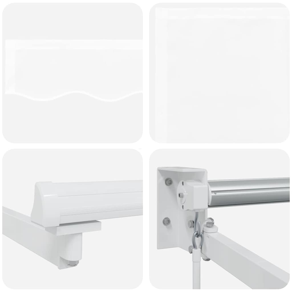 Povlačivi tende Bijela 400 × 300 cm 100% Poliester i Aluminij
