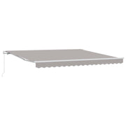 Povlačivi tende Svjetlosiva 400 × 300 cm Poliester i aluminij