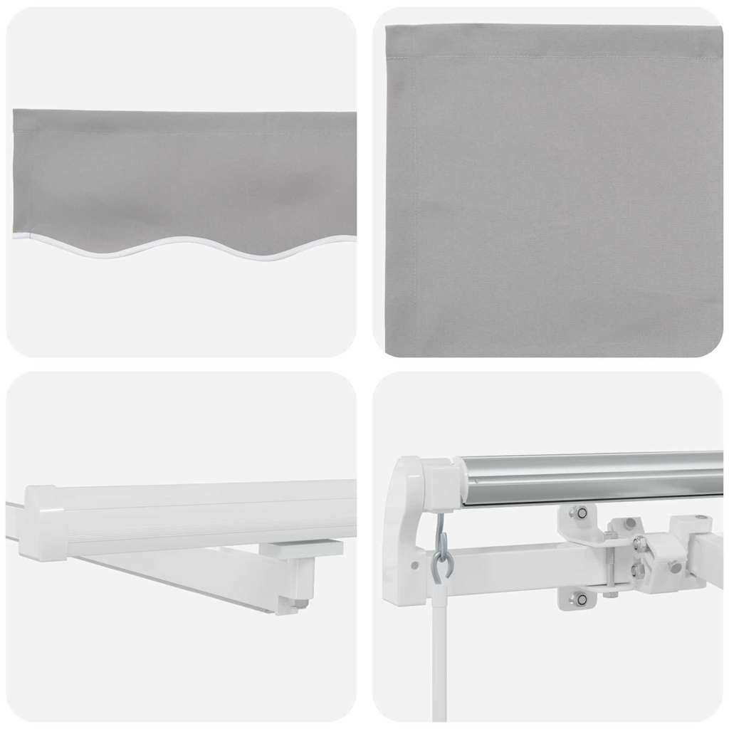 Povlačivi tende Svjetlosiva 400 × 300 cm Tkanina i Aluminij