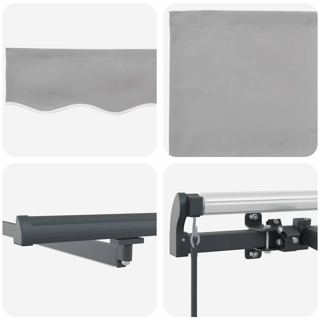 Povlačivi tende Svjetlosiva 400 × 300 cm Tkanina i Aluminij