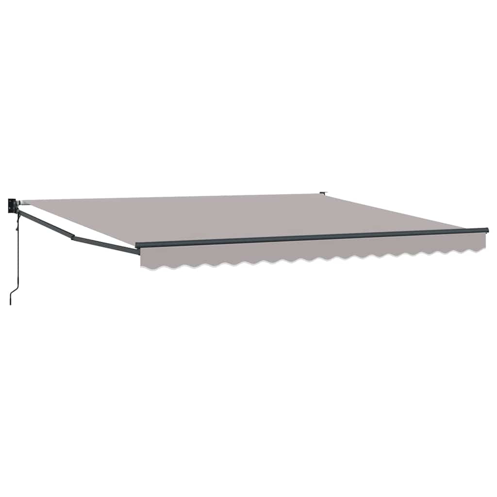 Nadstrešnica Svjetlosiva 400 × 300 cm Poliester i metal