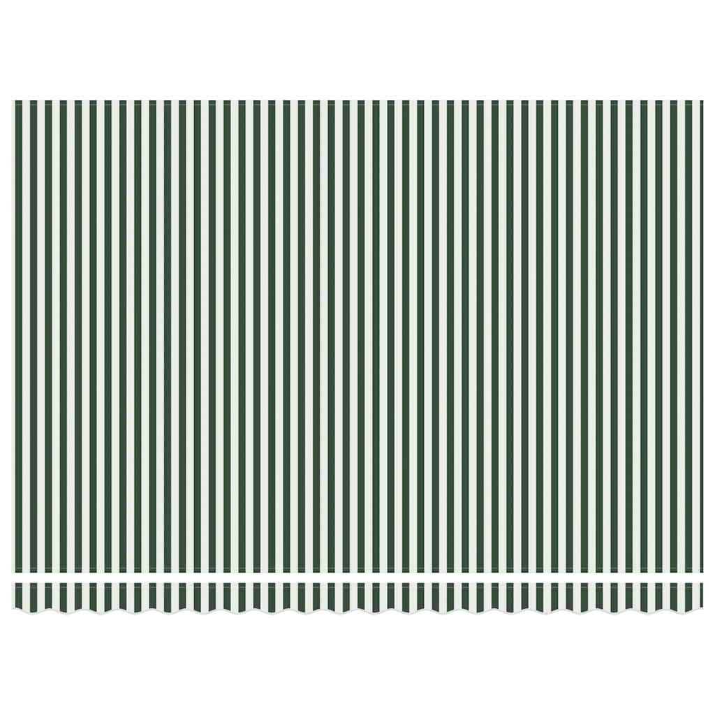 Povlačivi tende Zelena i bijela 450 x 300 x 165 cm
