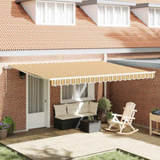 Povlačivi tende Šareni 450 × 350 cm Tkanina i Aluminij