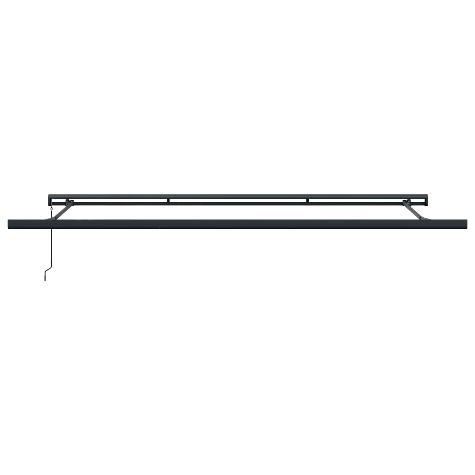 Povlačivi tende Bijela 500 × 300 cm Platno i Aluminij