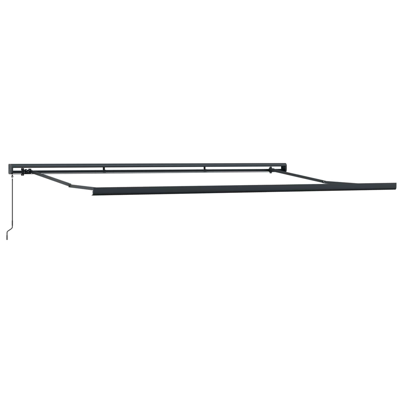 Povlačivi tende Svjetlosiva 500 × 300 cm Platno i Aluminij