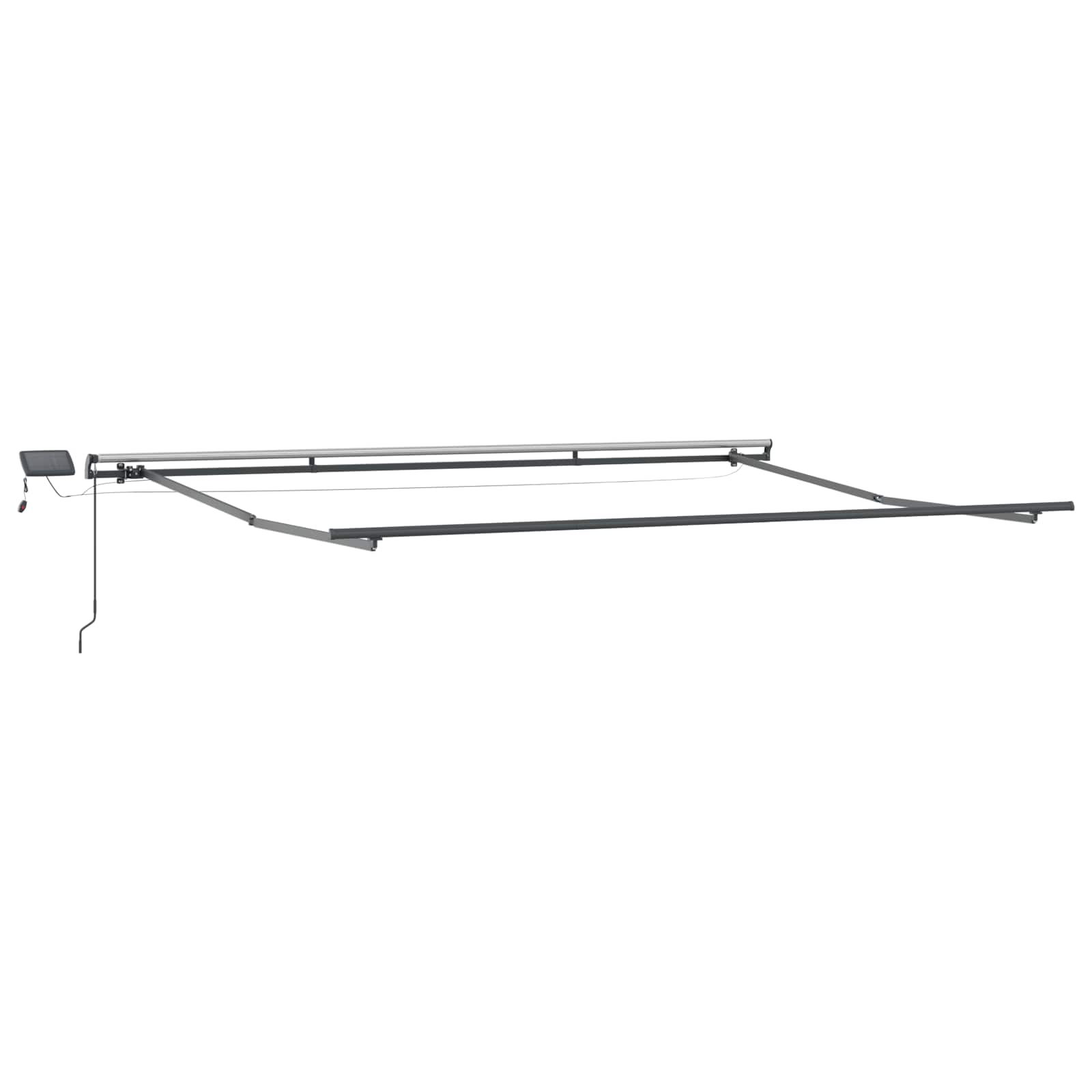 Skrovita tenda Zelena i bijela 500 ×300 cm tkanina