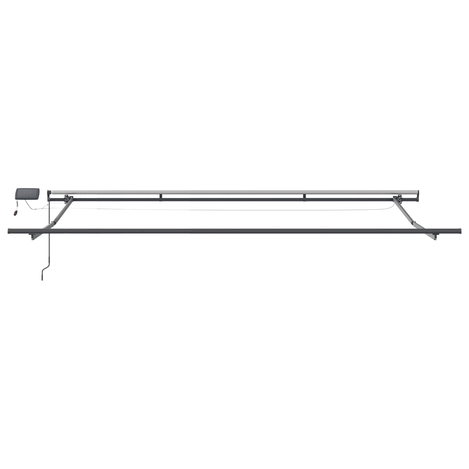 Skrovita tenda Zelena i bijela 500 ×300 cm tkanina
