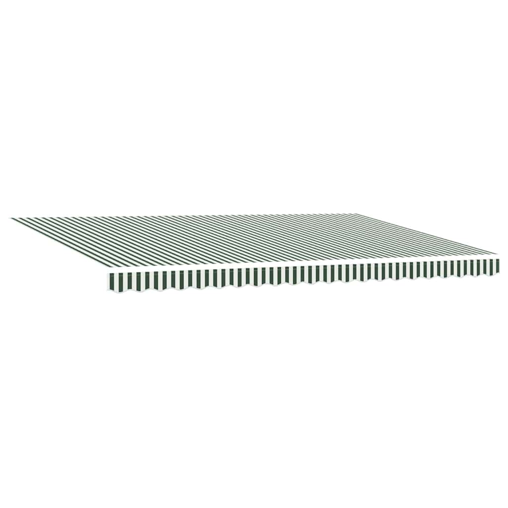Povlačivi tende Zelena i bijela 500 × 300 cm
