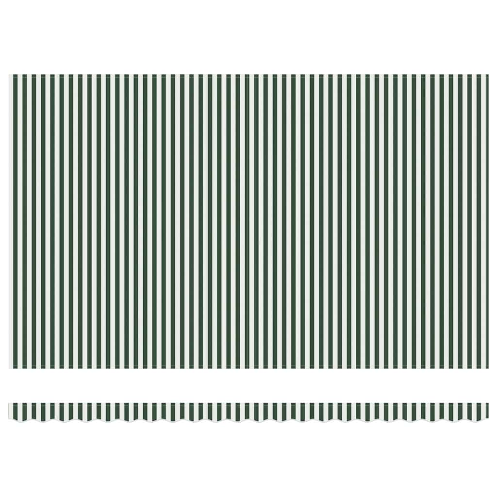 Povlačivi tende Zelena i bijela 500 × 300 cm