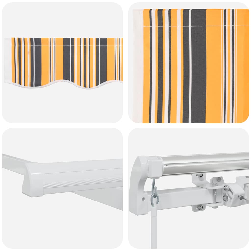 Povlačivi tende Šareni 500 × 350 cm Poliester i aluminij
