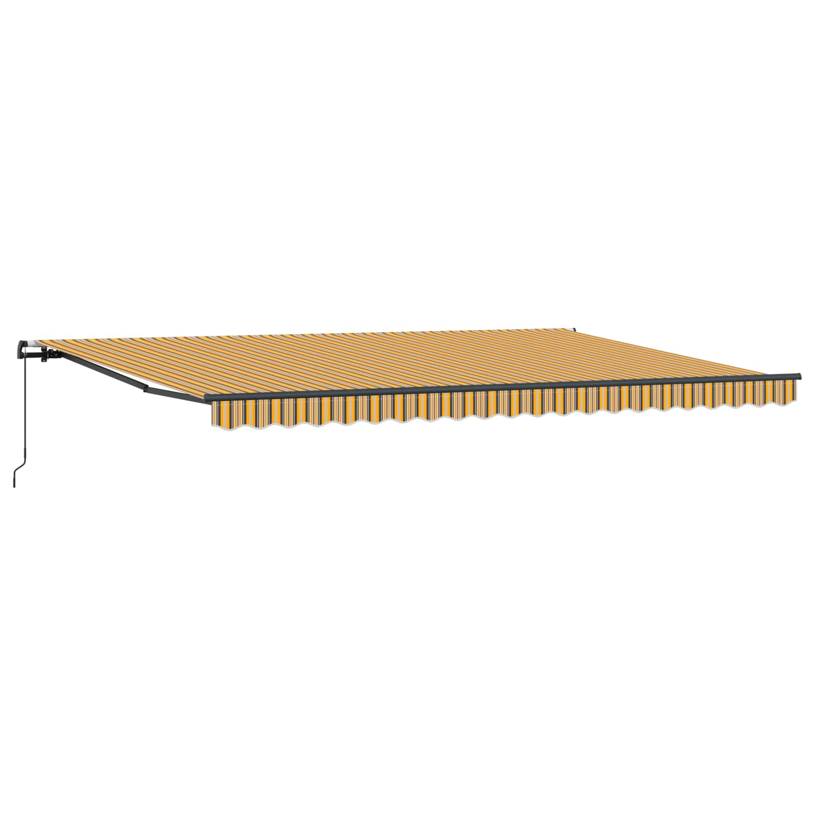Povlačivi tende Šareni 500 × 350 cm Poliester i aluminij