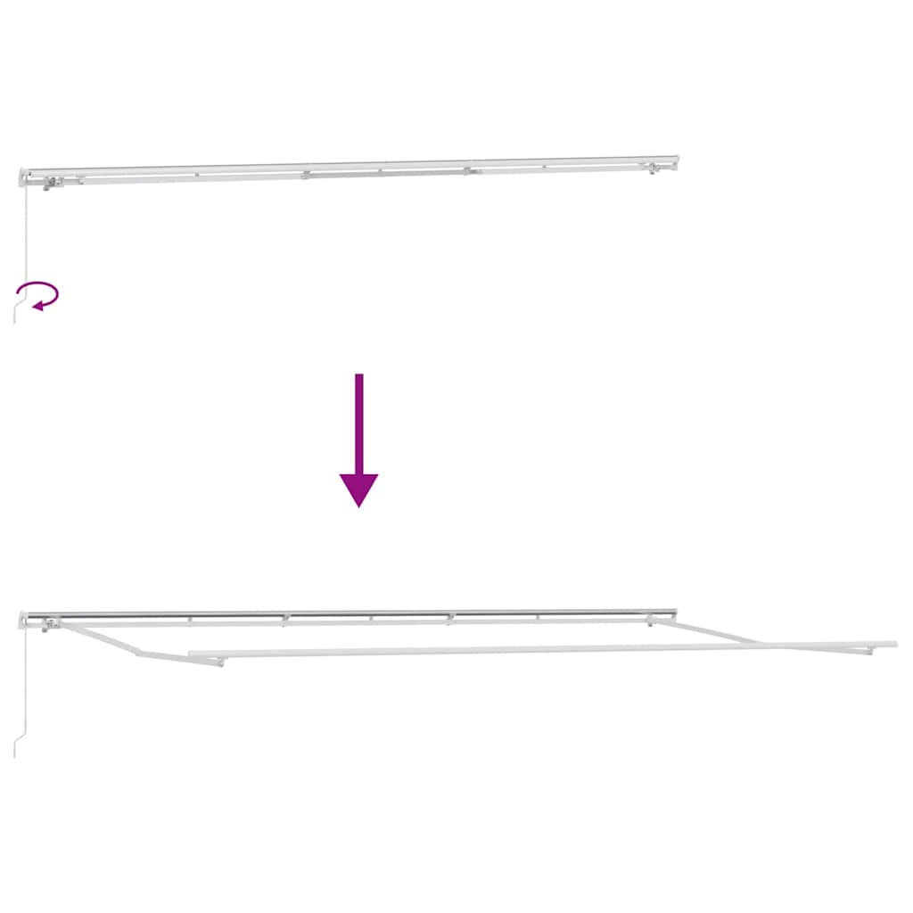 Povlačivi tende Žuta i narančasta 600 × 300 cm