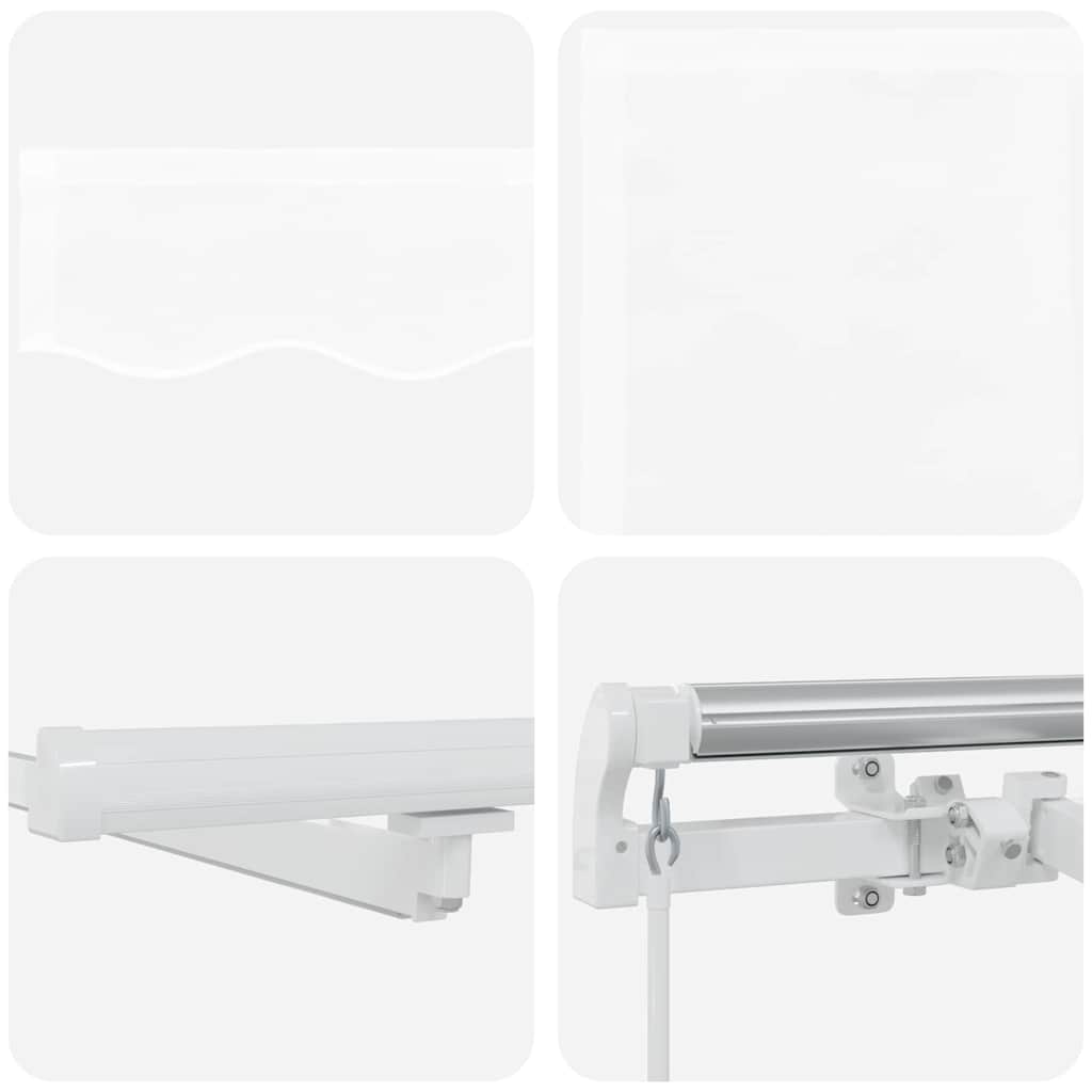 Povlačivi tende Bijela 600 × 300 cm Tkanina i Aluminij