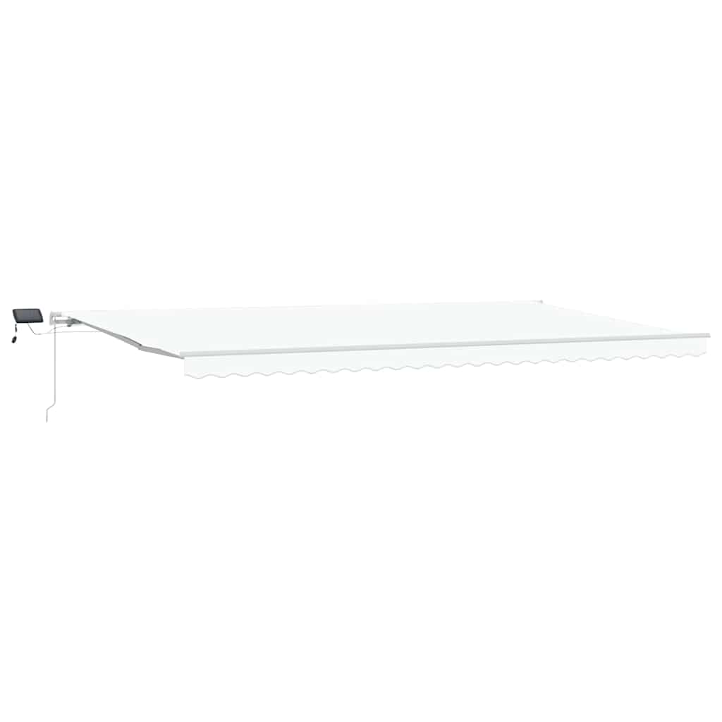 Povlačivi tende Bijela 600 × 300 cm Tkanina i Aluminij