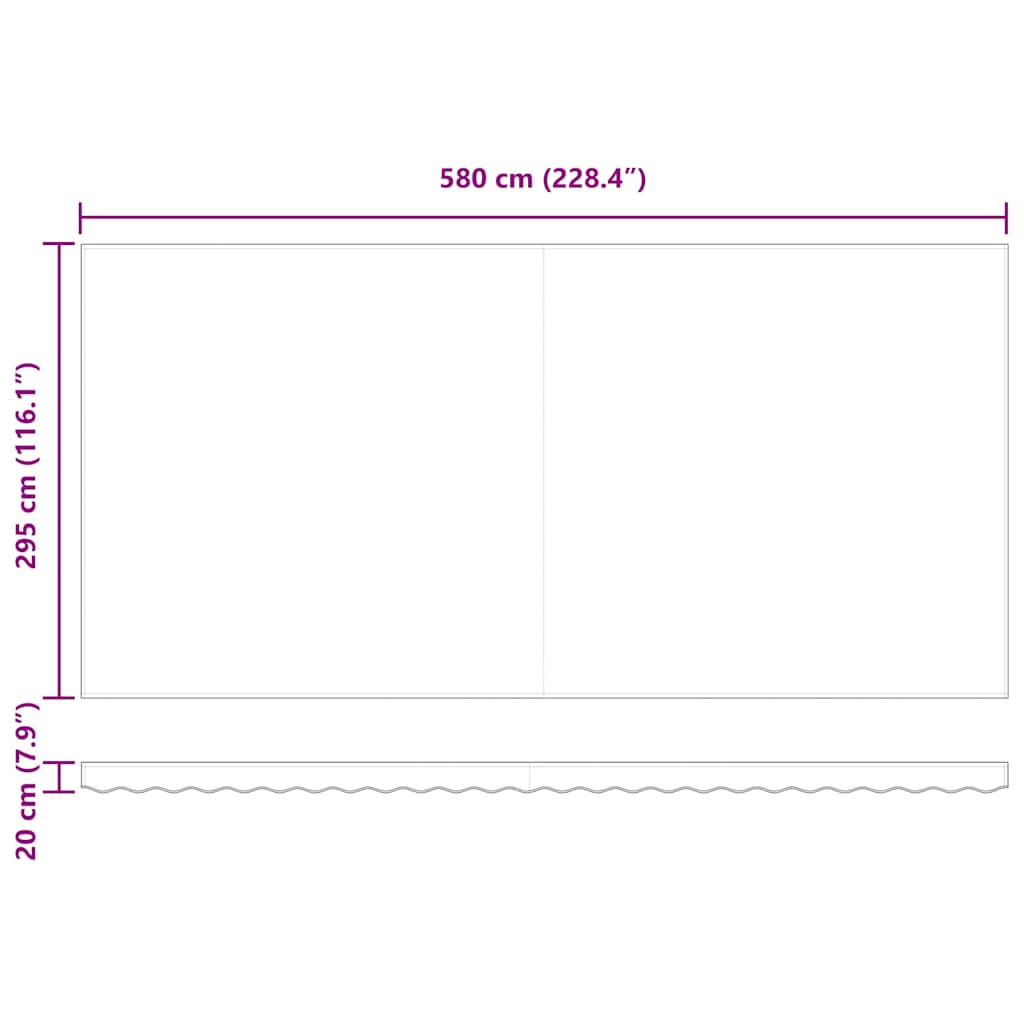 Električna retraktabilna tenda Bijeli 600 × 300 cm