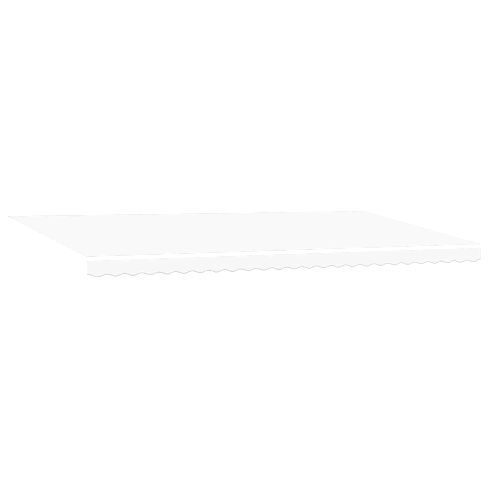 Povlačivi tende Bijela 600 × 300 cm Tkanina i Aluminij