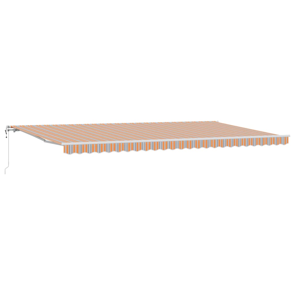 Povlačivi tende Šareni 600 × 350 cm Tkanina i Aluminij