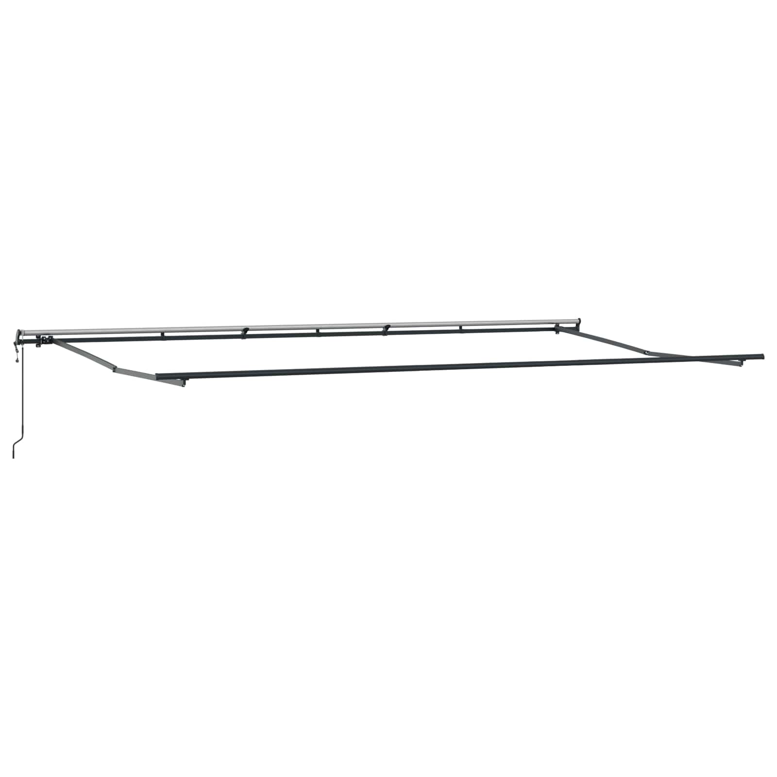 Povlačivi tende Šareni 600 × 350 cm Tkanina i Aluminij