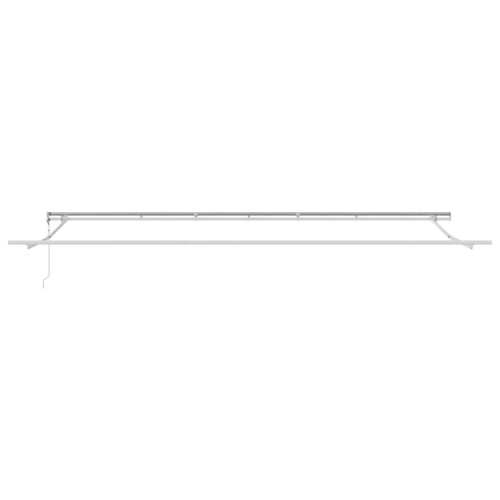Povlačivi tende Bijela 600 × 350 cm Tkanina i Aluminij