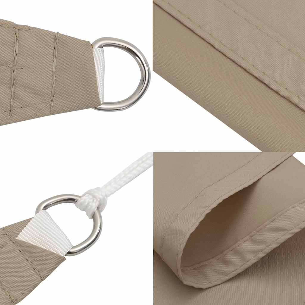 Jedro za sjenilo od sunca boje taupe 2x2x2 m 100% poliester oxford
