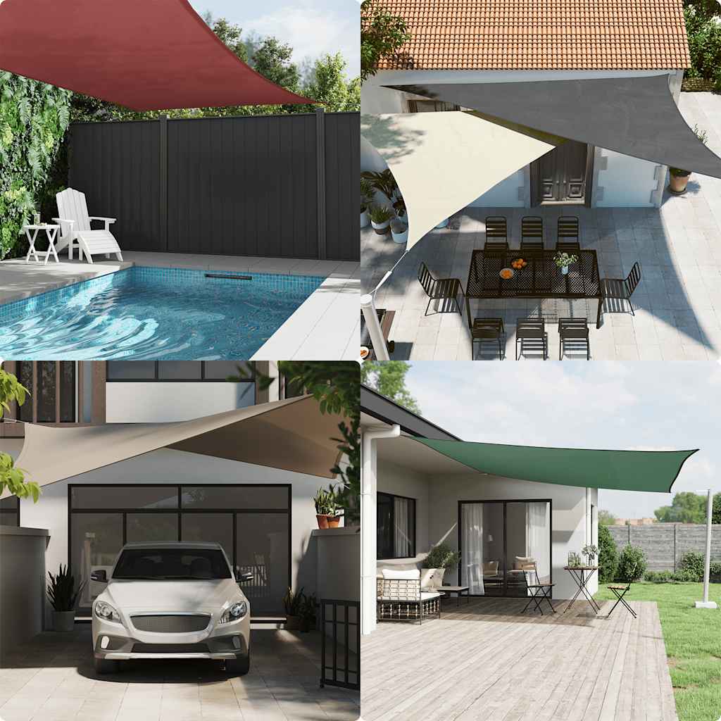 Jedro za sjenilo od sunca tamnozeleno 2x2x2 m 100% poliester oxford