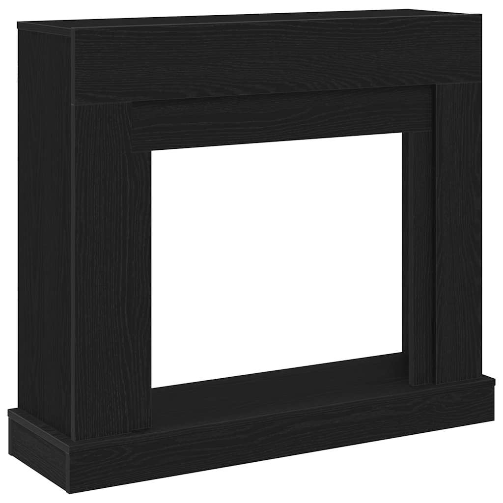 Okvir za kamin crni hrast 100x30x87,5 cm inženjerski drvo