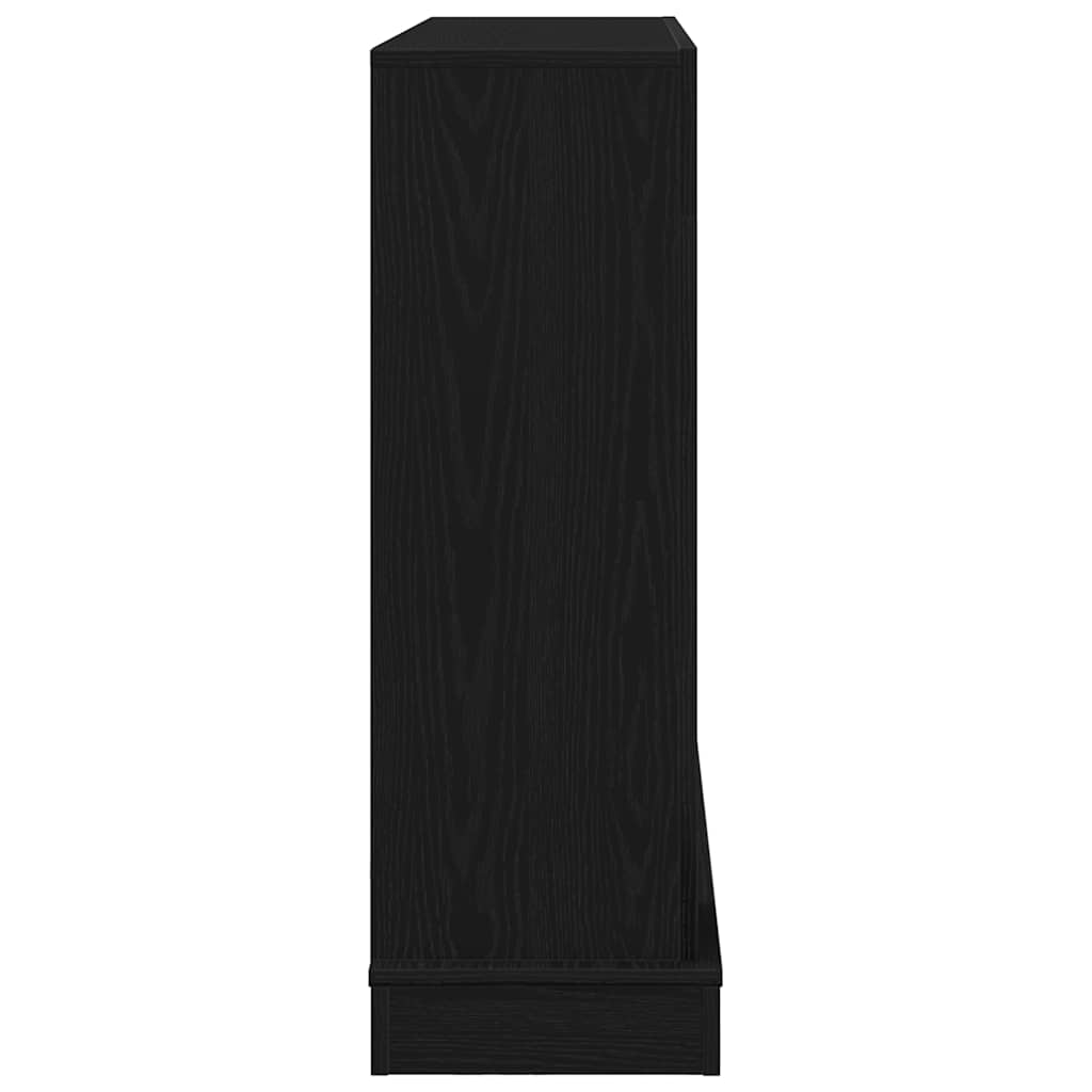 Okvir za kamin crni hrast 100x30x87,5 cm inženjerski drvo