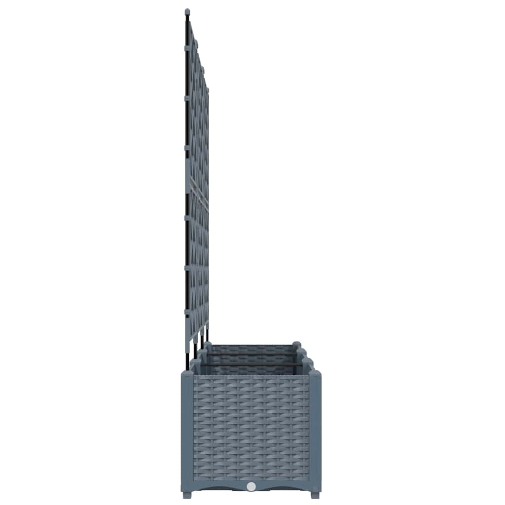 Vrtna saksija 3 pcs Svijetlo siva 120 x 40 x 143 cm Plastika