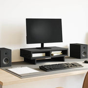 Stalak za monitor Crni hrast 50x27x15 cm Konstruirano drvo