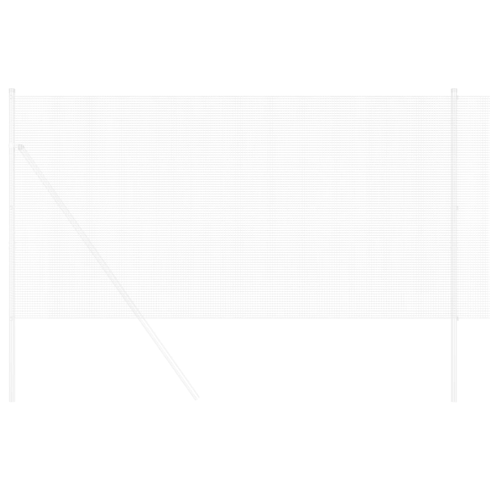 Zavarena žičana ograda 5000 x 140 cm Srebrno