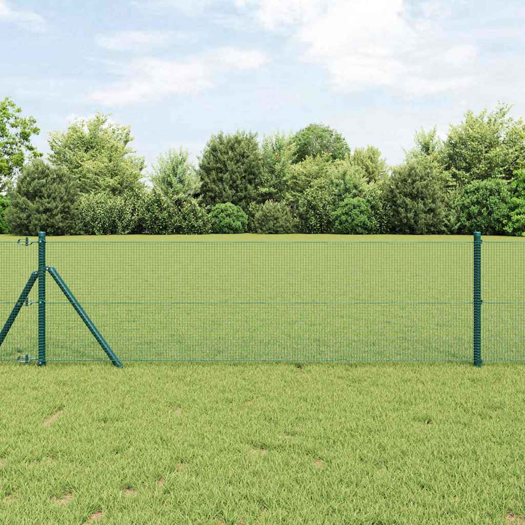 Zavarena žičana ograda 5000 x 120 cm Zelena