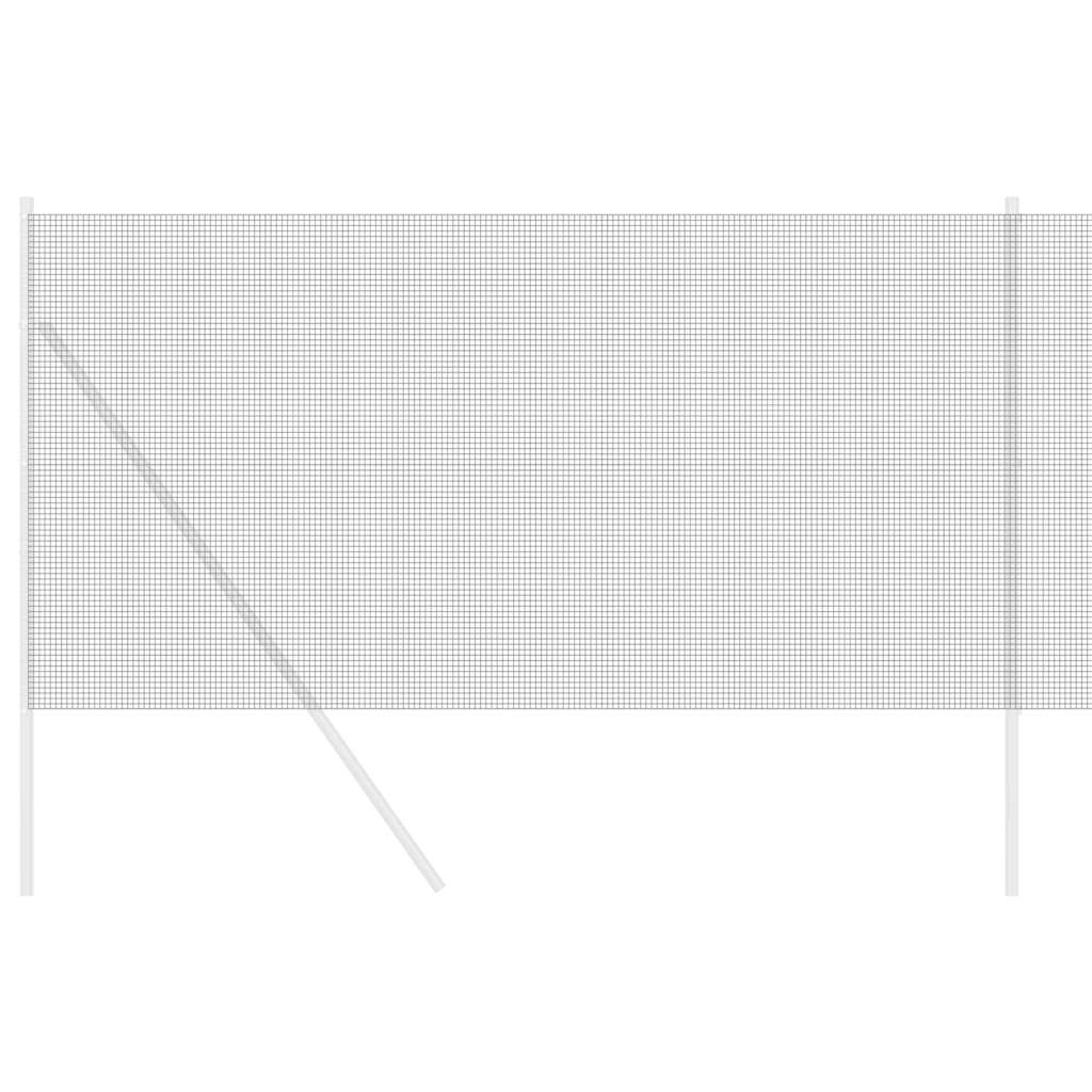 Zavarena žičana ograda 10000 x 100 cm Siva