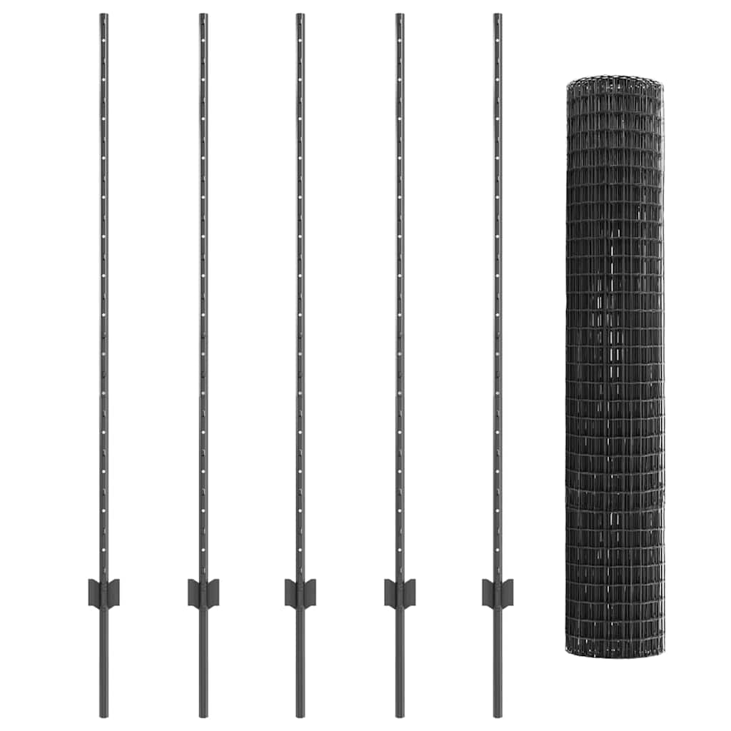 Zavarena žičana ograda 10 x 1,4 m (Š x V) Čelik premazan PVC-om