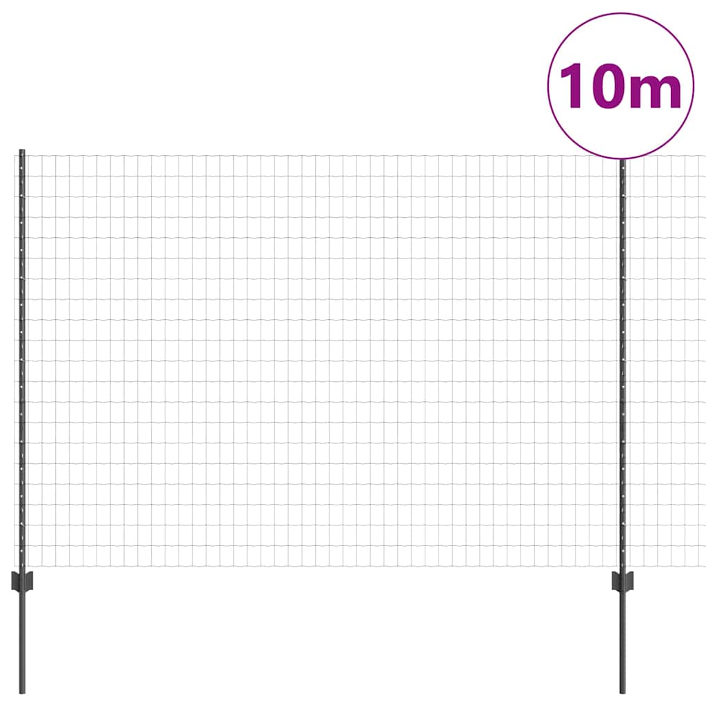 Zavarena žičana ograda 10 x 1,6 m (Š x V) Čelik premazan PVC-om