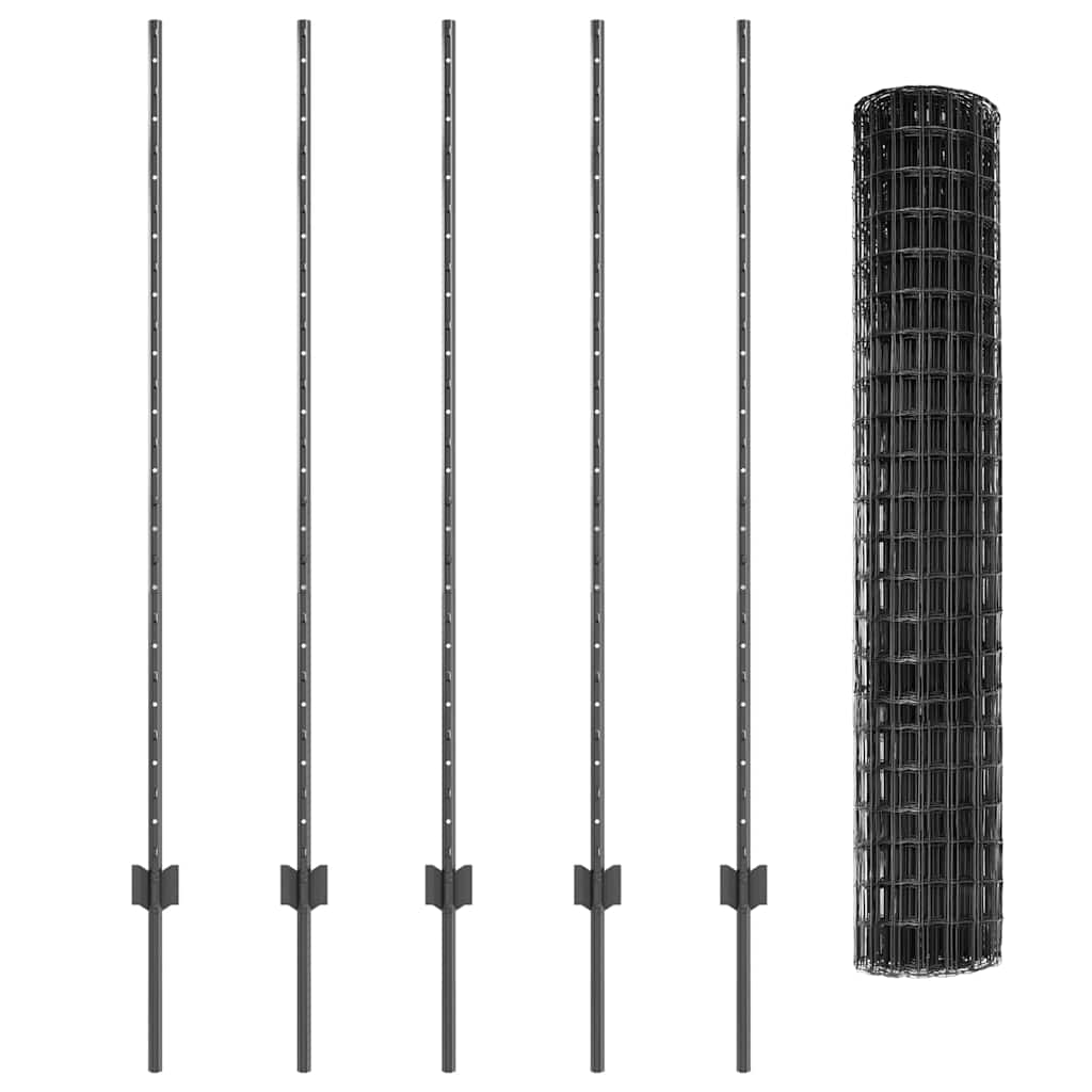 Zavarena žičana ograda 10 x 1,4 m (Š x V) Čelik premazan PVC-om