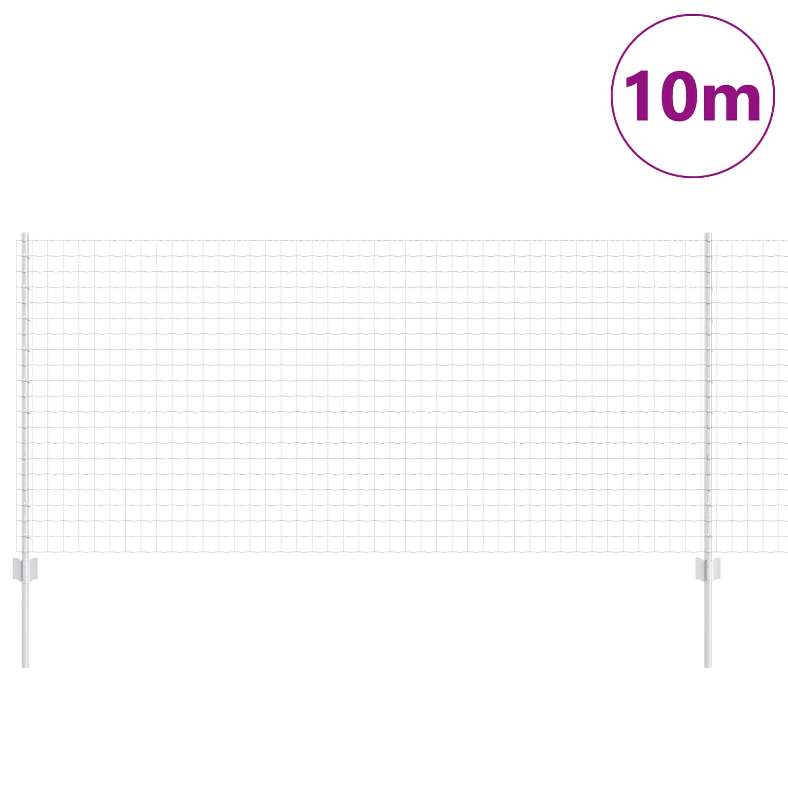 Zavarena žičana ograda 10 x 1 m (Š x V) Vruće pocinčani čelik