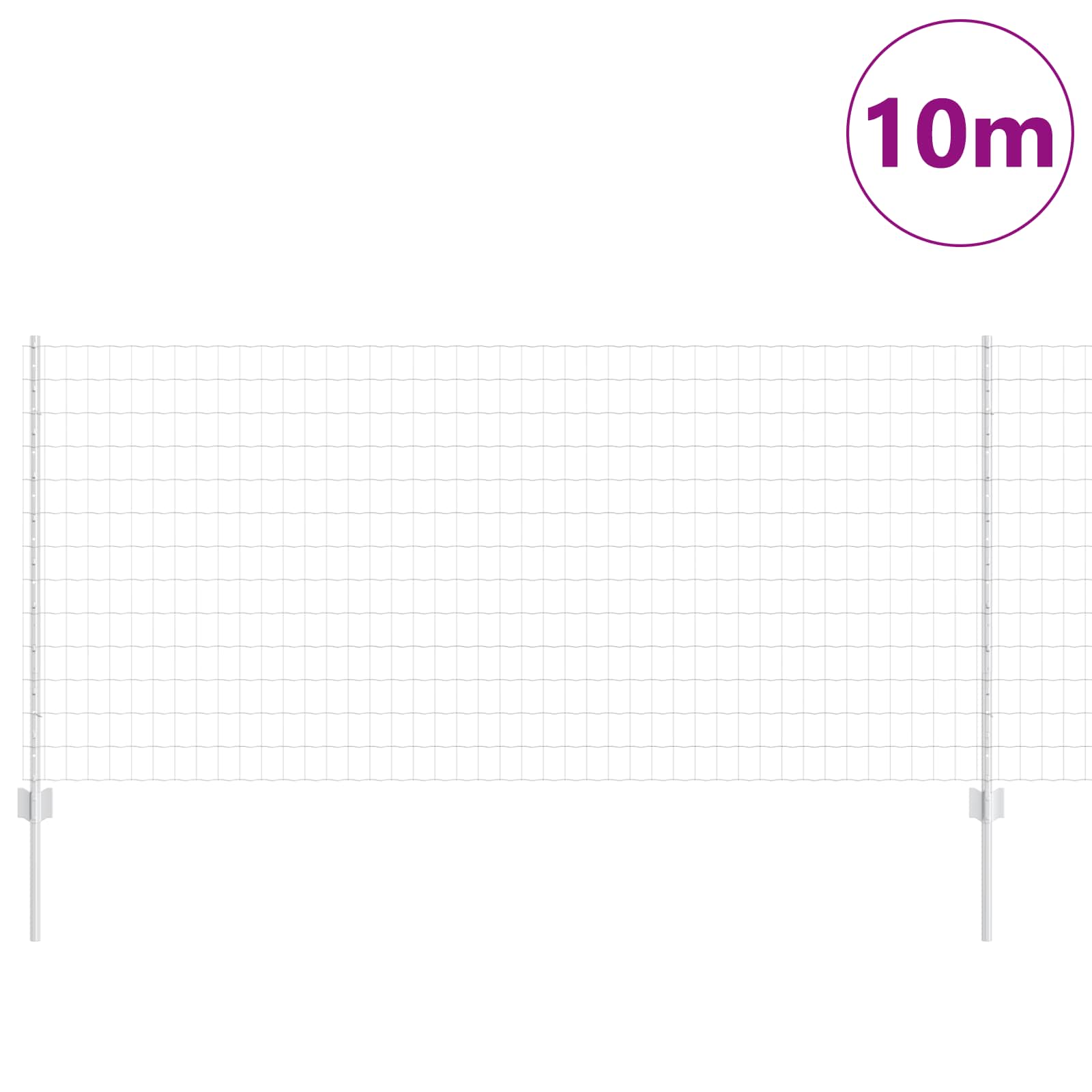 Zavarena žičana ograda 10 x 1 m (Š x V) Vruće pocinčani čelik