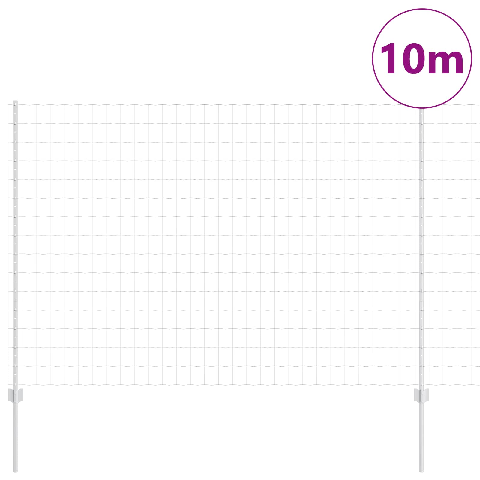 Zavarena žičana ograda 10 x 1,5 m (Š x V) Vruće pocinčani čelik