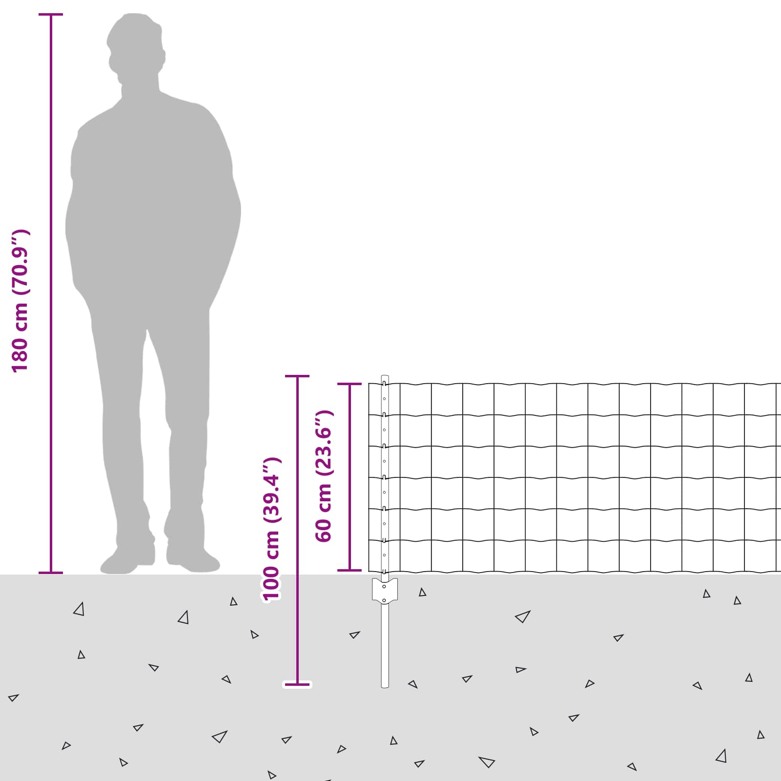 Zavarena žičana ograda 50 x 0,6 m (Š x V) Vruće pocinčani čelik