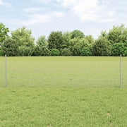 Zavarena žičana ograda s postom 50 x 0,5 m Srebrna Mreža