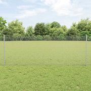 Zavarena žičana ograda s postom 50 x 0,8 m Srebrna Mreža