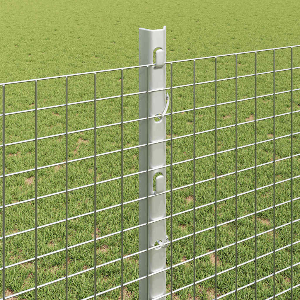 Zavarena žičana ograda s postom 50 x 1,2 m Srebrna Mreža